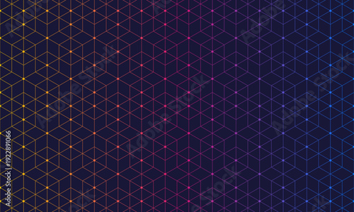 Abstract seamless pattern with a geometric background of polygonal lines. Stylish vector texture