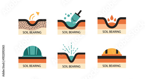 Soil Bearing Line dynamic modern abstract illustration