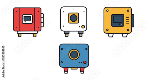 Solar Inverter Line creative abstract smooth illustration