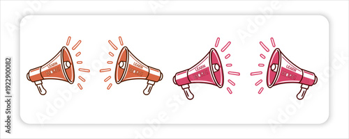 Academic, Light Bulb Icons, Megaphone Open Book, Abstract Concept, Productivity, Educational Icons, Announcements