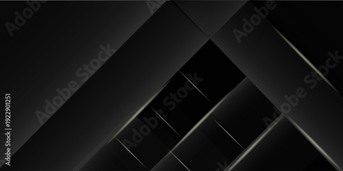 Abstract Luxury background. polygonal pattern. black and gold lines. Vector illustration.eps10