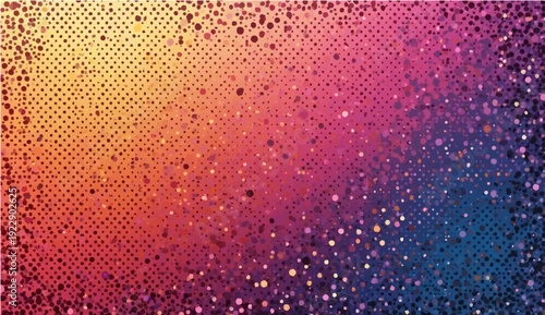 Glowing blue and purple drops of water on a glass create a colorful mosaic pattern and circular halftone texture for an artistic wallpaper design element