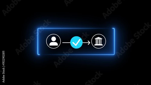 Online banking transfer money concept. Internet bank account deposit. Finance business. Financial deposit technology. Motion graphics make money transfer more attractive.4k video animation.