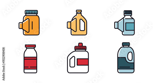 Volumetric Storage minimal color design vector