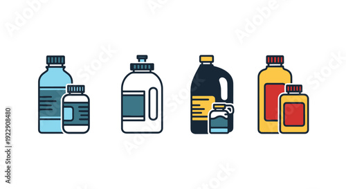 Volumetric Storage modern smooth color vector