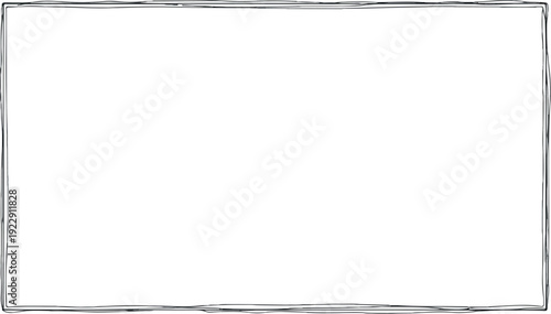 A rustic, hand-drawn border design that adds a charming, organic touch to any creative project, perfect for adding decorative flair to invitations, crafts, and more