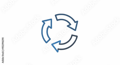 A circular arrow graphic with the number 270 inside, symbolizing a process, rotation, or degree measurement in a clean, modern design for digital or print use