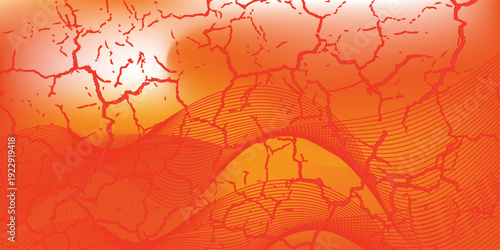 Abstract orange gradient vector background.