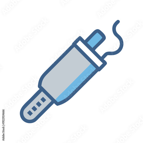 Illustration of an audio jack connector on a black background, clean modern style