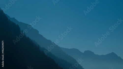 mountain ridge around alpe devero in piedmont, italy