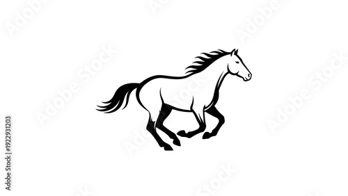 Galloping Horse Silhouette