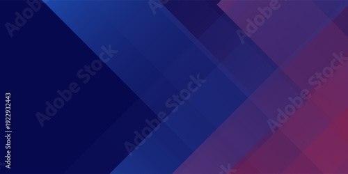 Simple red blue dynamic shapes navy background. Abstract gaming style for banner and event