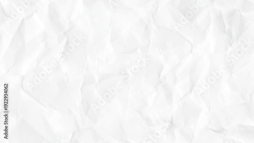 white crumpled paper background texture. Vintage decoration flat.