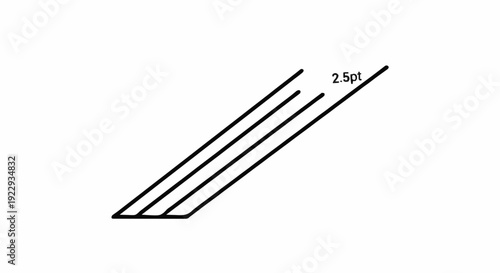 A minimalist digital illustration featuring a series of thin, parallel diagonal lines, representing fundamental graphic design elements and abstract concepts