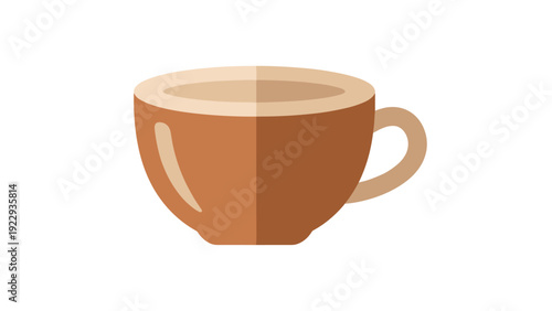 Brown Ceramic Coffee Cup