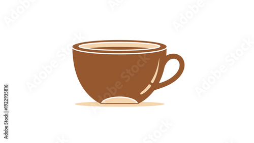 Brown Coffee Cup With Steam