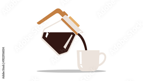 Pouring Coffee Into A Mug