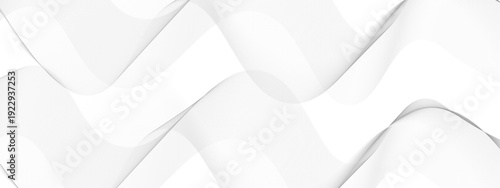 Modern Clean White Fluid Wave Texture with Smooth Transparent Layers and Minimal Aesthetic Background.