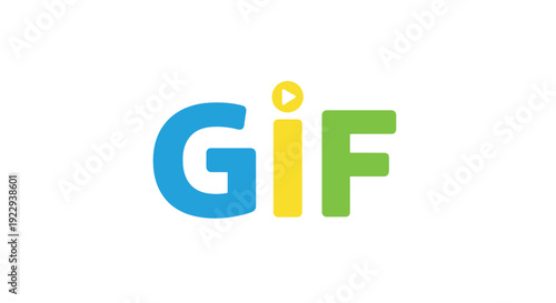 The gif logo displayed in a colorful modern and graphic style