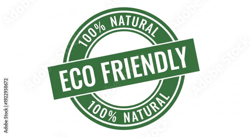 Natural and Eco Friendly Certified Seal
