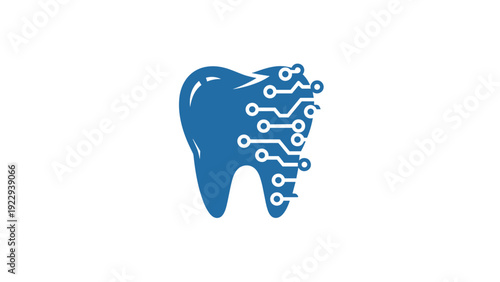 Digital Dental Technology Tooth Icon