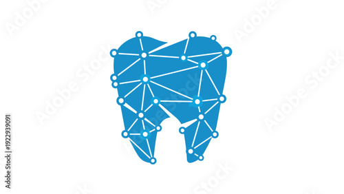 Digital Dental Network Concept Icon