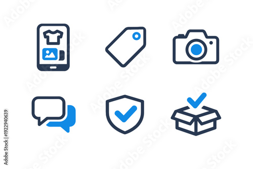 Vector labels chat no icon price generation letters simple image checkmark clean