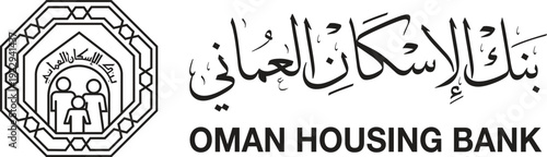 oman housing bank logo vector 