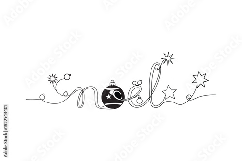 Festive Holiday Greeting with Christmas Decorations and Stars