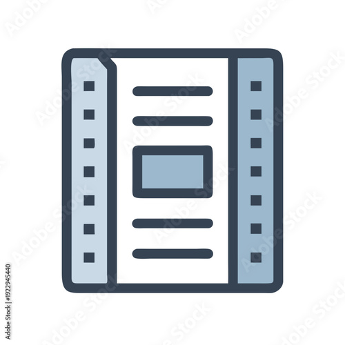 Simple flat design floppy disk data storage icon with a dark background