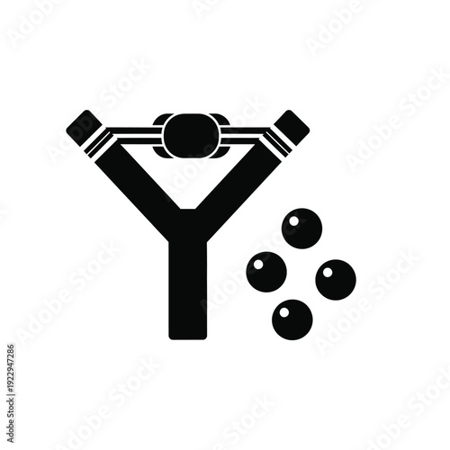 Vector illustration icon black and white illustration of a traditional game of petanque or boules