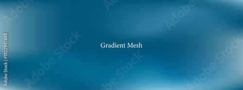 Minimalist Teal and Dark Blue Vector Background with Smooth Gradient Mesh, Soft Blurry Fluid Texture for Modern Digital Tech Web Banner and Header.