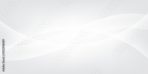 Curtain white wave soft shadow and blurred. frabic shapes curve designs. abstract backround on isolated. Vector Modern