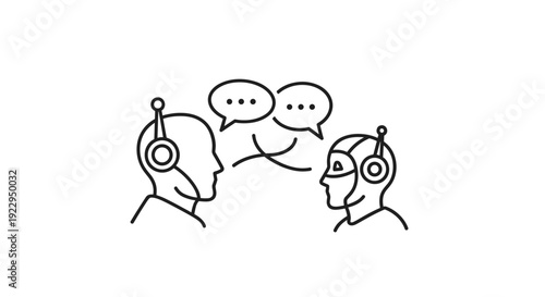 Robot and Human Talking