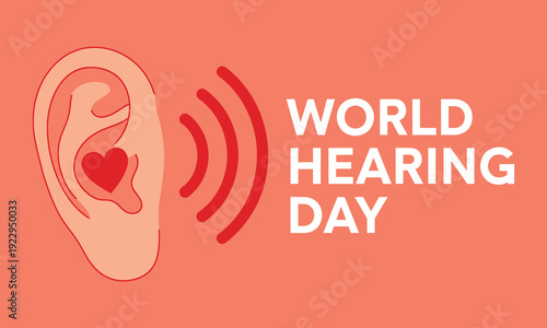 World hearing day awareness campaign graphic