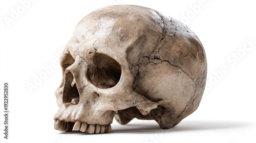 Human skull, side profile
