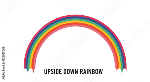 Upside Down Rainbow Illustration