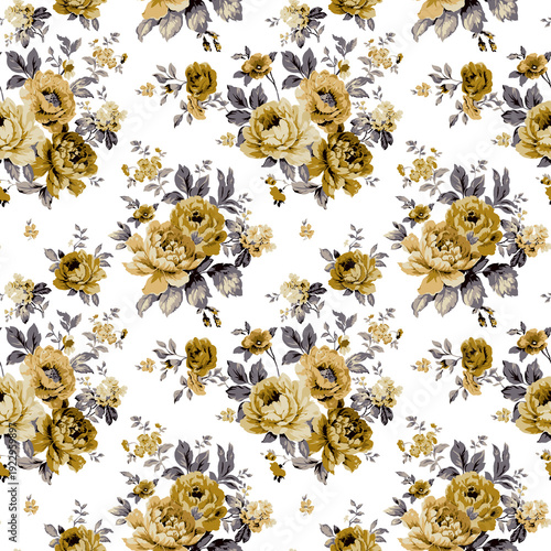 seamless pattern with flowers