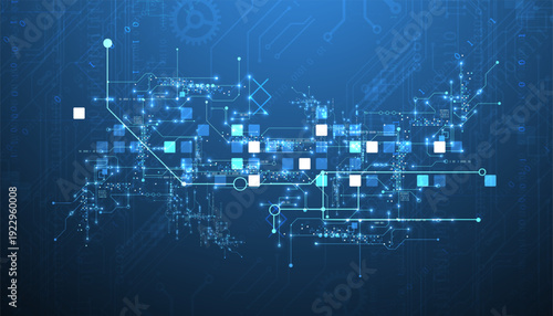 Abstract background on technological and scientific topics. Vector format.