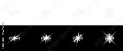 Star glow white sparkle light.
