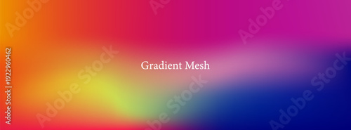Vibrant Multi-Color Vector Background with Smooth Gradient Mesh, Soft Blurry Fluid Texture for Modern Digital, Social Media Web and Event Header Design