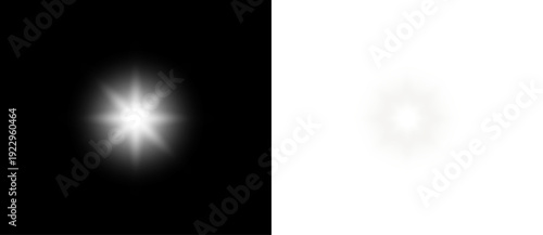 Glow star white sparkle light.