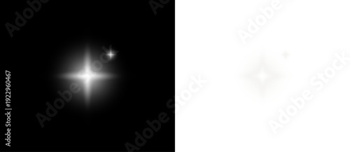 Sparkle glow white star light.