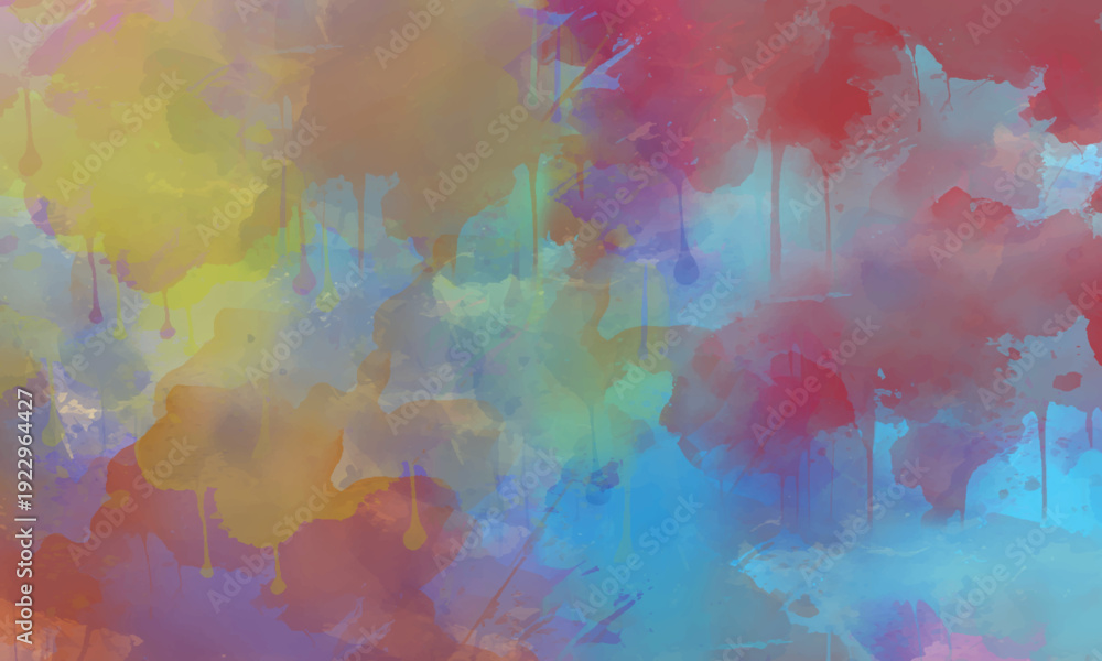 Fototapeta premium Modern expressive watercolor splash with textured artistic depth