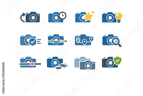 Frequent user default vector generation version smart timeline icon event simple camera