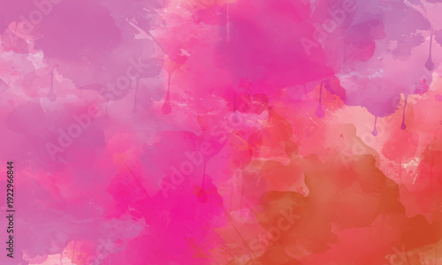 Creative brush stroke wallpaper with blended paint splashes