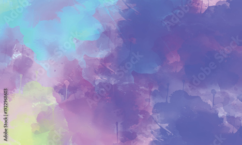 Soft textured watercolor backdrop with blended paint effects