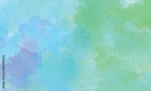 Abstract splash art background with blended watercolor stains and smooth flow