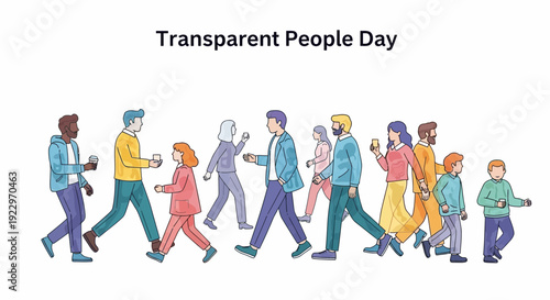 Diverse Group Walking Together