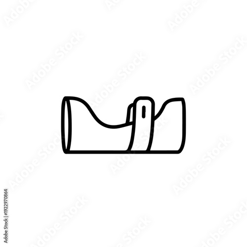 Medical Wrist Brace Line Icon for Injury Support